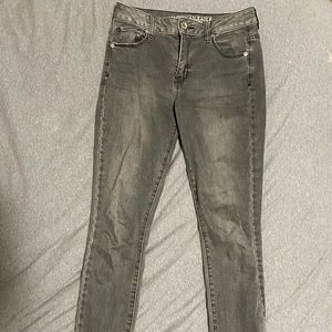grey wash real denim American Eagle jeans
